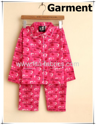 lucky star printed cotton flannel fabric