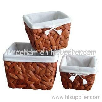 water hyacinth basket set