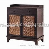 water hyacinth cabinet with drawer