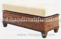 water hyacinth bench stool