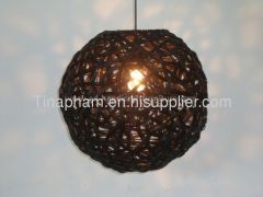 poly rattan lamp piece