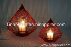 poly rattan lamp piece