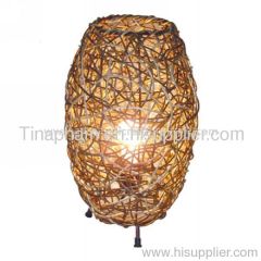 poly rattan lamp piece