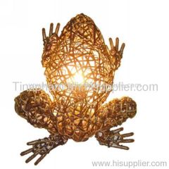 poly rattan lamp piece