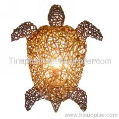 poly rattan lamp piece