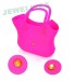 Ladies Silicone shopping bags with delicate glitters