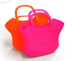 Colorful Silicone & Rubber Ladies Shopping bag & Hand bag