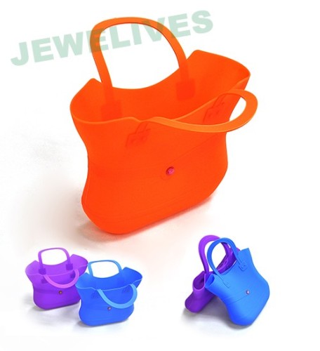 Colorful Silicone & Rubber Hand Bag & Shopping bags