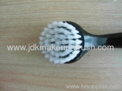 Nylon Hair Plastic Face cleaning brush with Black Handle