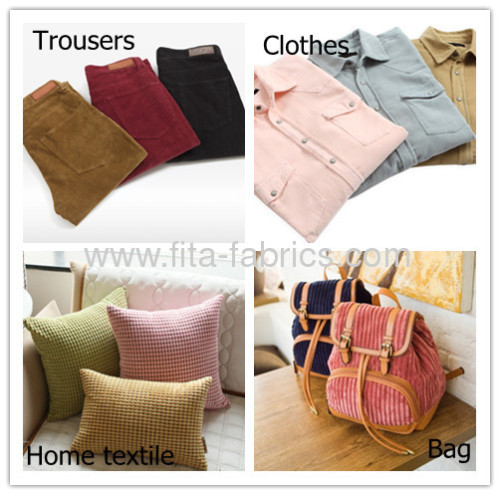 100% Cotton Printed Corduroy Fabric