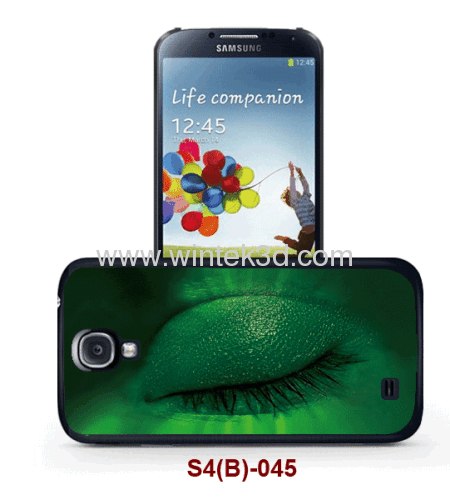 Wink picture 3d back case for Samsung galaxy SIV,pc case rubber coated.