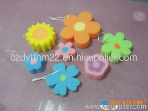 best and flower shape bath cleaning sponge