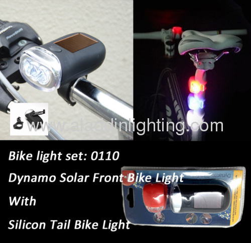 LED bicycle lighting set