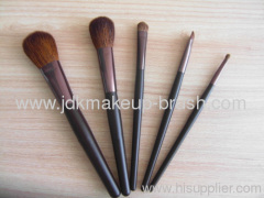 Shiny Brown 5pcs Makeup Brush Kits