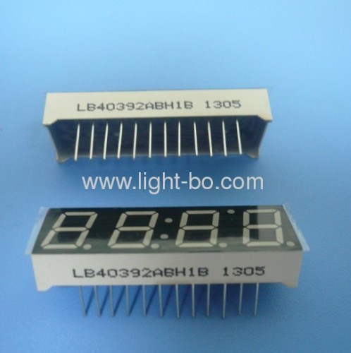 Ultra Blue Four Digits 10mm (0.39 ) Anode 7-Segment LED Display for STB