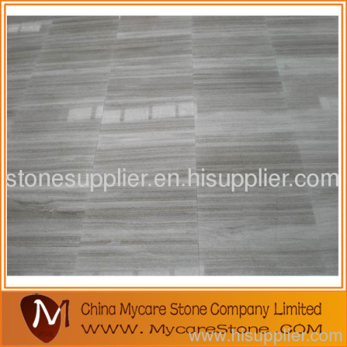 White Wood Grain Marble Tiles