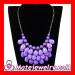 Crystal Rhinestone Flower Bib Necklace