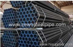 carbon steel pipe with black paint and plastic cap made in China