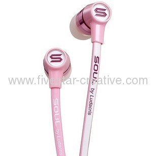 Soul by Ludacris SL49 High-Def Sound Isolation In-Ear Headphones Pink