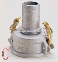 Reducing Camlock coupling (cam and groove quick coupling)