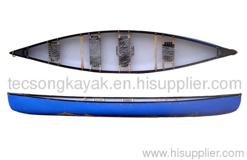 4 wood seat canoe