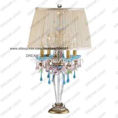 crystal chandelier table lamp, modern table lamp