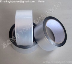 three layers structured aluminum foil-plastic composited adhesive tape