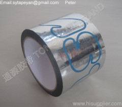 metallized bopp adhesive tap coated aluminum with printed customer's design