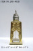 Metal perfume bottle with crystals