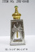 Metal perfume bottle with crystals