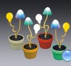 solar led mini mushroom table light