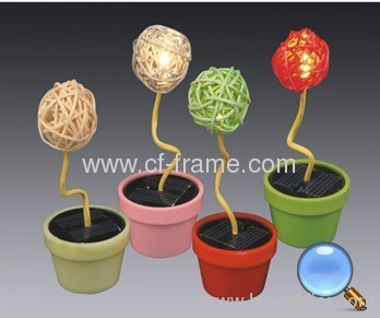 solar led mini rattan gift lights