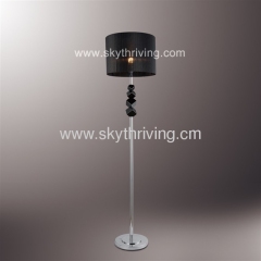 black floor lamp, stainless steel floor lamp