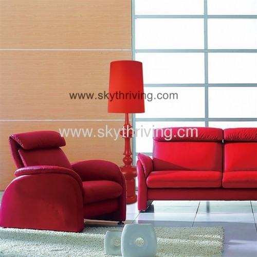 red floor lamp, stainless steel floor lamp