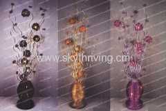 floor lamp flower, art aluminum floor lamp