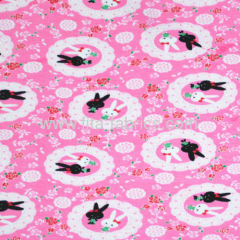 Polyester/Cotton spun Plush velour/printed knitting fabric