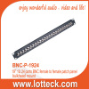 19' 1U 24 ports BNC female to female patch panel bulkhead mount