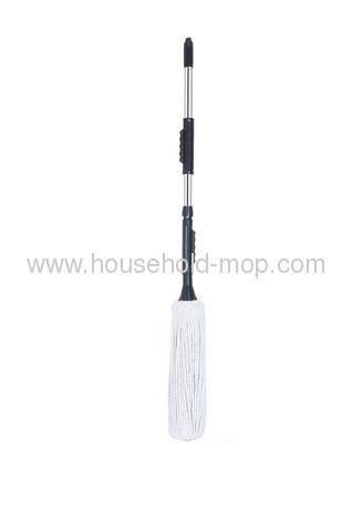 White color microfiber twist mop with SS handle