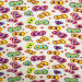 Micro poly spun velour printed fabric