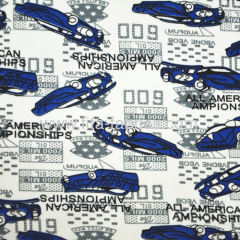 cartoon printed poly spun velour fabric