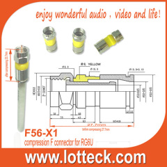 F56-X1 compression F connector