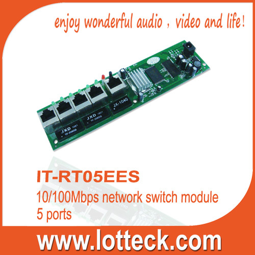 10/100Mbps network switch module 5 ports