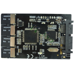 Quad Micro SD To Micro SATA Adapter With Card Case RAID