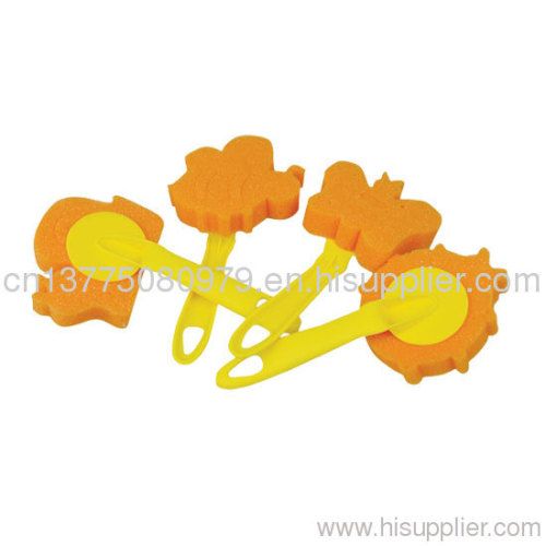 yellow and best cleaning sponge brush