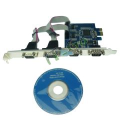 PCI Express To 4 Serial RS232 DB9 Card MCS9922 Chip