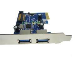 2 Ports USB 3.0 PCI-E Card With Low Profile Bracket