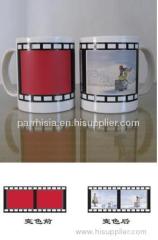 Sublimation color border-color changing mug