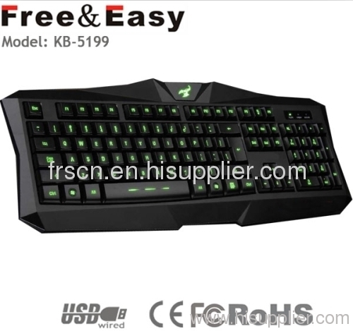 wired computer LED gaming keyboard