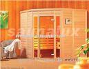 Luxury Infrared Sauna Room, Solid Wood 3 Person Corner Sauna