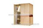 Health Benefits 3 Person Carbon Infrared Sauna Cabin With Color Led Strip